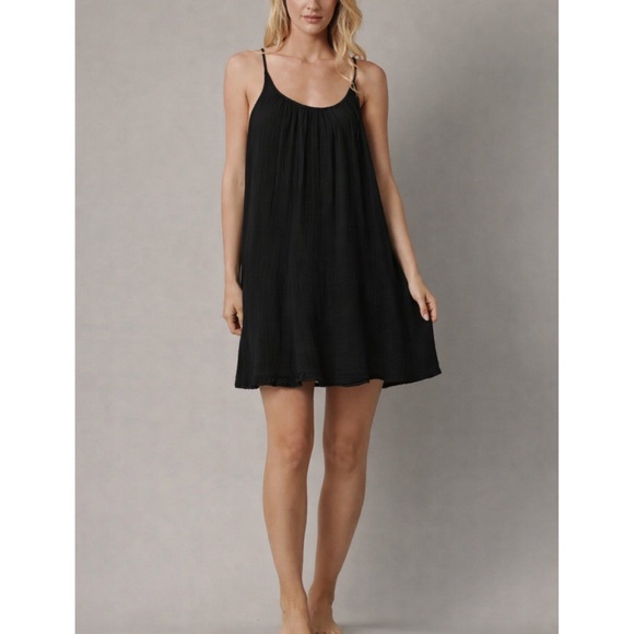 9 Seed Dresses & Skirts - 9 Seed Tulum Cotton Gauze Low Back Mini Coverup Dress One Size